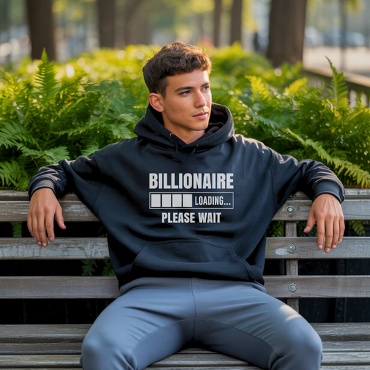 Billionaire Loading Hoodie – Christian Hoodie with Vision by Kingdom Klothing