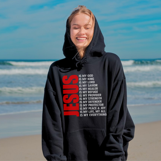 Jesus Is My Everything Hoodie – Christian Hoodie by Kingdom Klothing