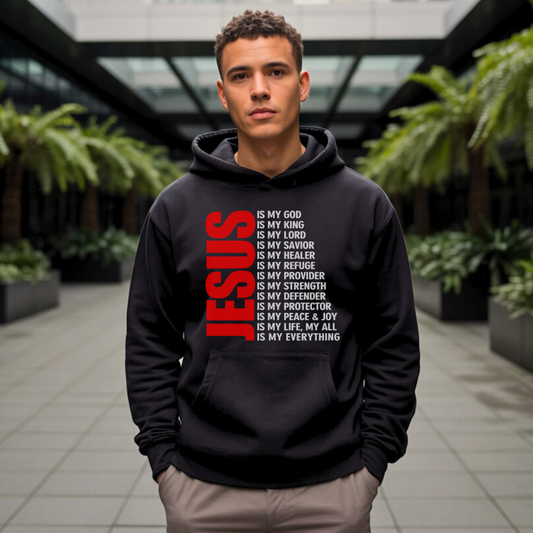 Jesus Is My Everything Hoodie – Christian Hoodie by Kingdom Klothing