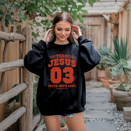 Team Jesus Sweatshirt – Christian Hoodie Style by Kingdom Klothing | Bold Faith Apparel