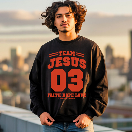 Team Jesus Sweatshirt – Christian Hoodie Style by Kingdom Klothing | Bold Faith Apparel