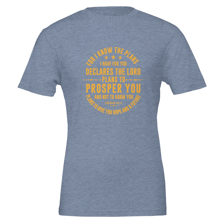 For I Know the Plans T-shirt | Kingdom Klothing Christian Tee