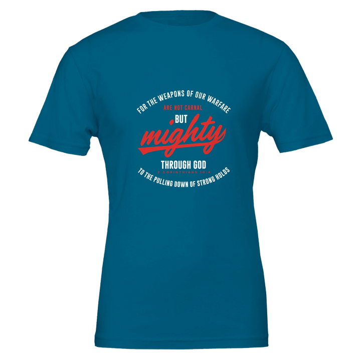 Mighty Through God T-shirt | Kingdom Klothing Christian Tee