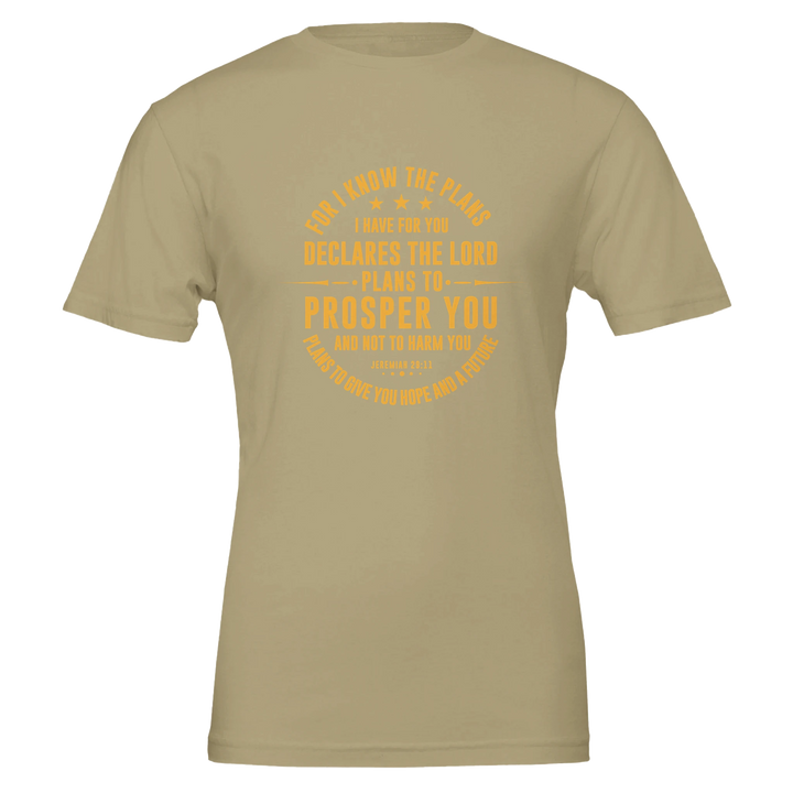 For I Know the Plans T-shirt | Kingdom Klothing Christian Tee
