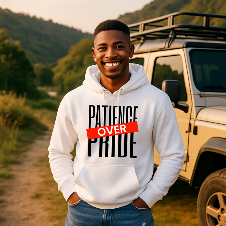 Patience Over Pride Hoodie – Humble Christian Hoodie by Kingdom Klothing