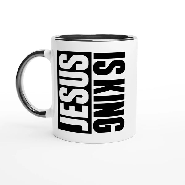 Jesus is King Christian Mug – Bold Faith Statement by Kingdom Klothing