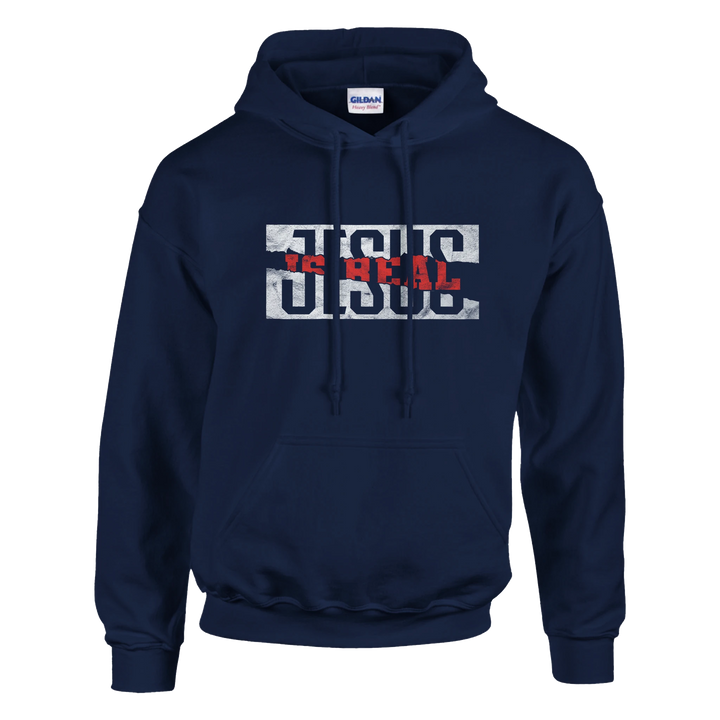 Jesus Is Real Hoodie – Bold Christian Hoodie by Kingdom Klothing