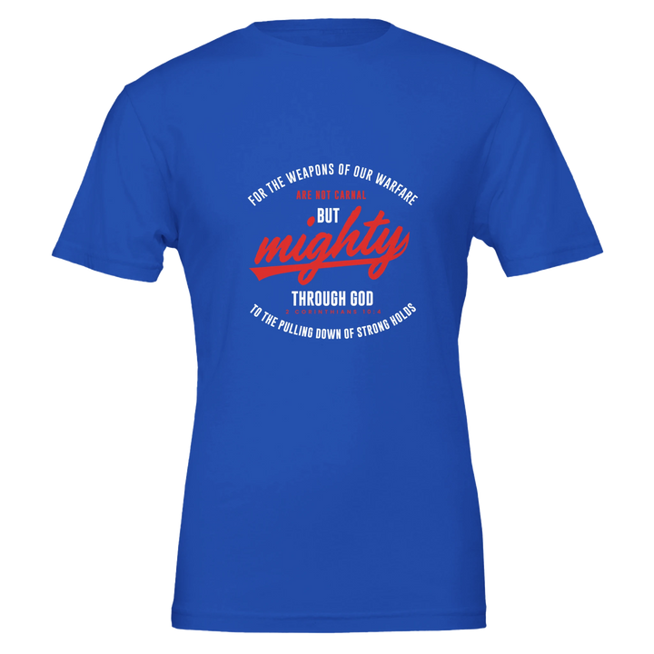 Mighty Through God T-shirt | Kingdom Klothing Christian Tee