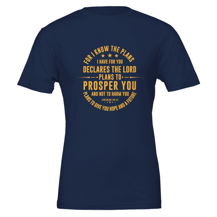 For I Know the Plans T-shirt | Kingdom Klothing Christian Tee