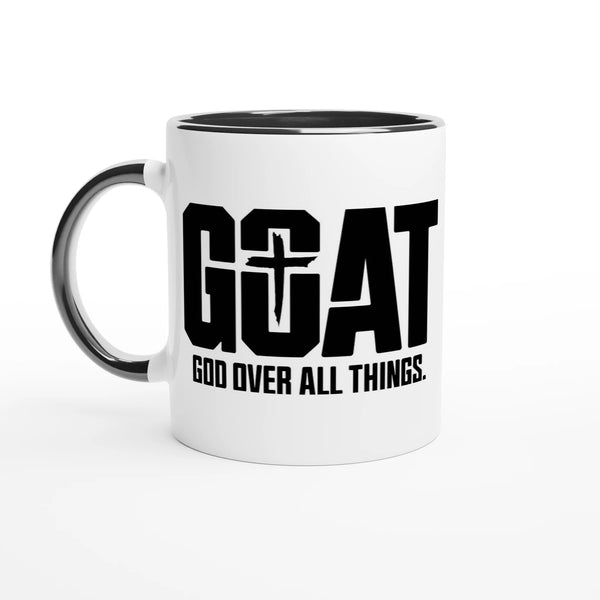 God Over All Things Christian Mug – Faith Coffee Cup by Kingdom Klothing