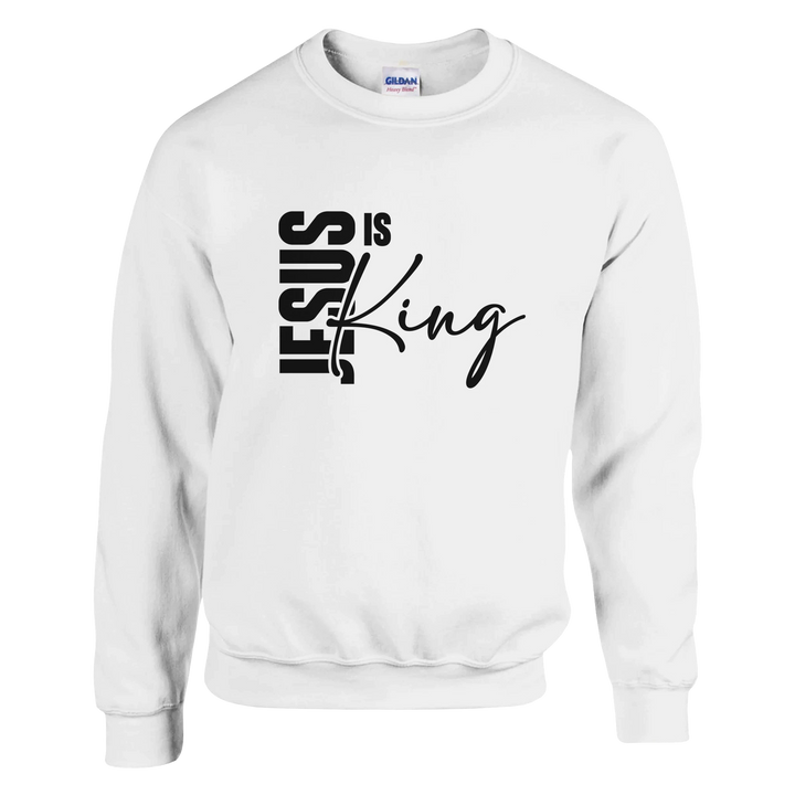 Jesus is King Christian Sweatshirt | Bold Faith Apparel by Kingdom Klothing