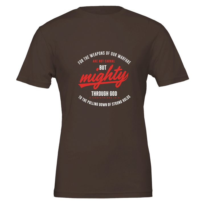 Mighty Through God T-shirt | Kingdom Klothing Christian Tee