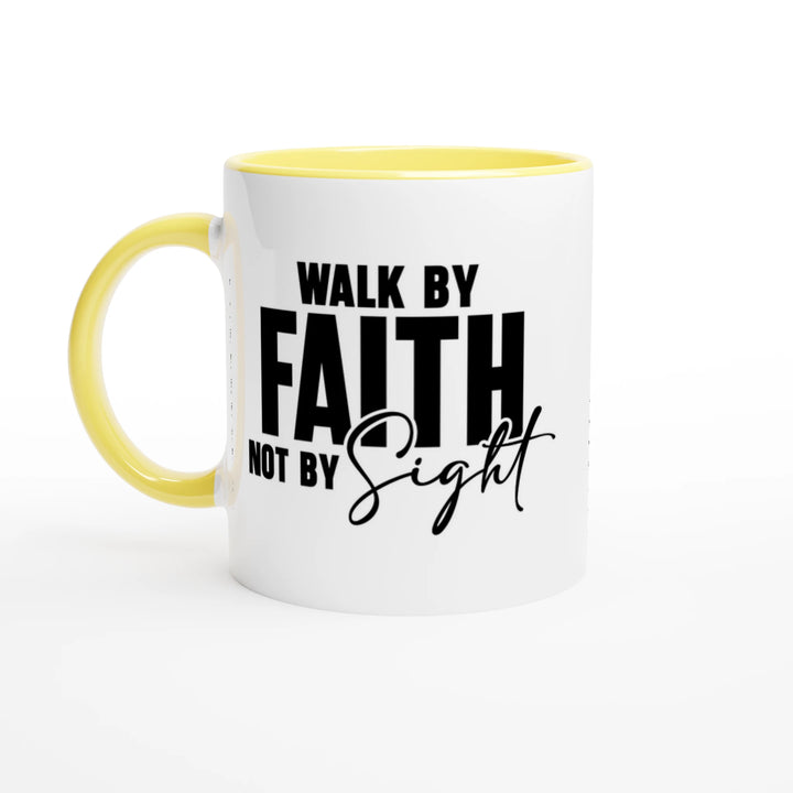 Walk by Faith Not by Sight Christian Mug – Inspirational Faith Gift by Kingdom Klothing