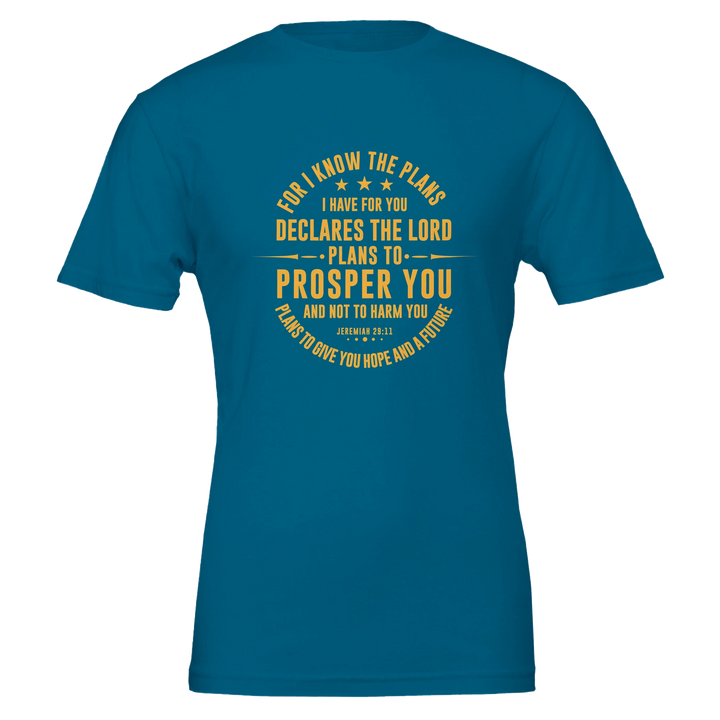 For I Know the Plans T-shirt | Kingdom Klothing Christian Tee