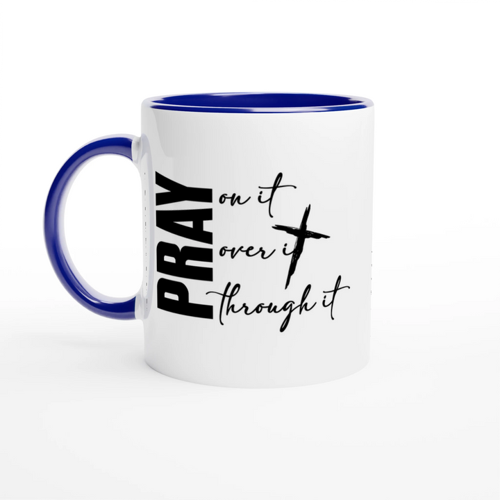 Pray on It Christian Mug – Encouraging Faith Gift by Kingdom Klothing