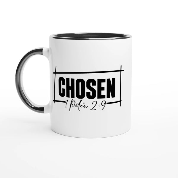 Chosen Christian Mug – Inspirational Coffee Mug by Kingdom Klothing