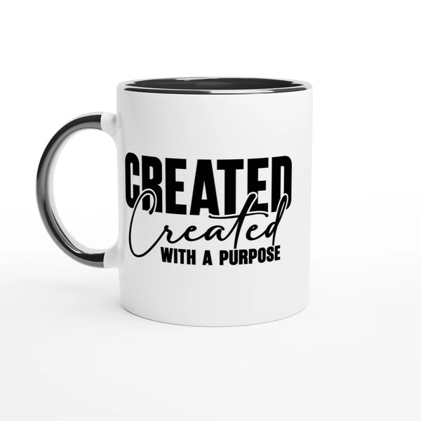 Created with a Purpose Christian Mug – Inspirational Faith Mug by Kingdom Klothing