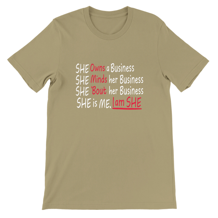 She is Me, I am She - Entrepreneur statement tee for women by Kingdom Klothing