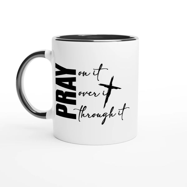 Pray on It Christian Mug – Encouraging Faith Gift by Kingdom Klothing