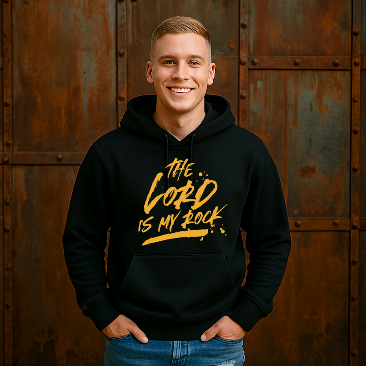 The Lord Is My Rock Hoodie – Christian Hoodie by Kingdom Klothing