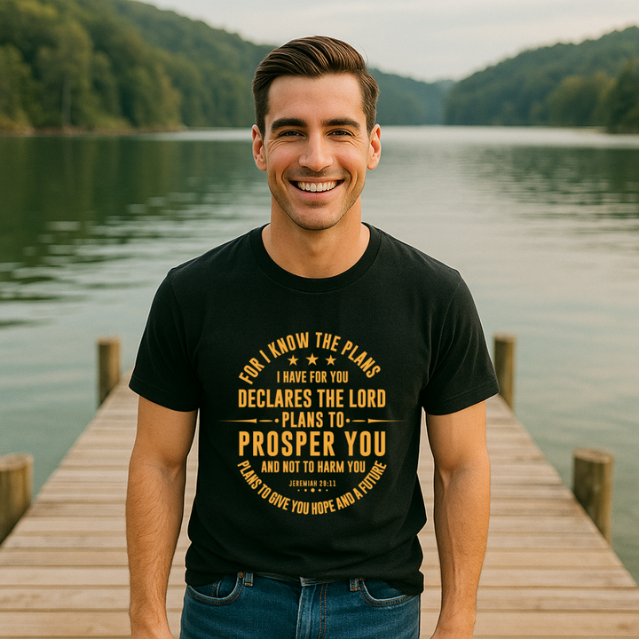 For I Know the Plans T-shirt | Kingdom Klothing Christian Tee