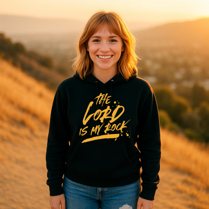 The Lord Is My Rock Hoodie – Christian Hoodie by Kingdom Klothing