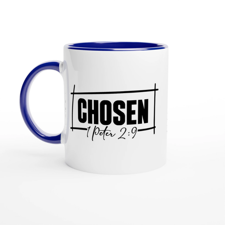 Chosen Christian Mug – Inspirational Coffee Mug by Kingdom Klothing