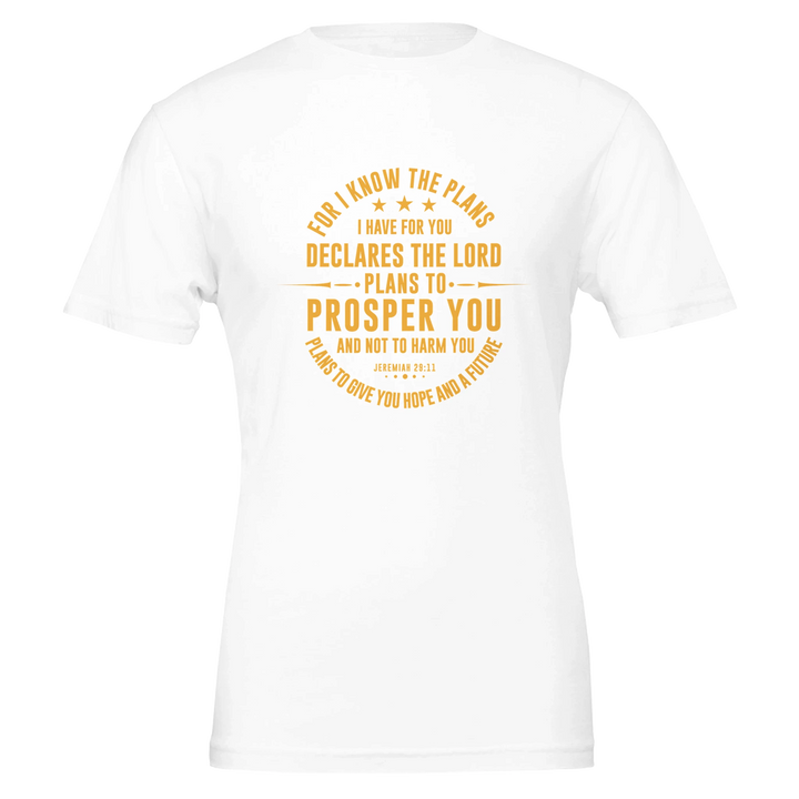 For I Know the Plans T-shirt | Kingdom Klothing Christian Tee