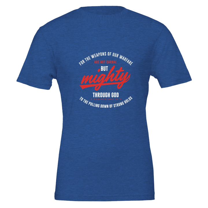 Mighty Through God T-shirt | Kingdom Klothing Christian Tee
