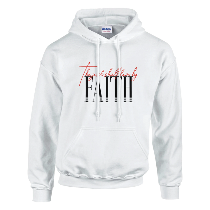 The Just Shall Live by Faith Hoodie – Christian Hoodie by Kingdom Klothing