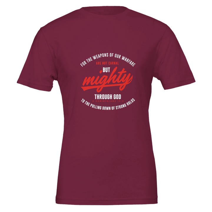 Mighty Through God T-shirt | Kingdom Klothing Christian Tee