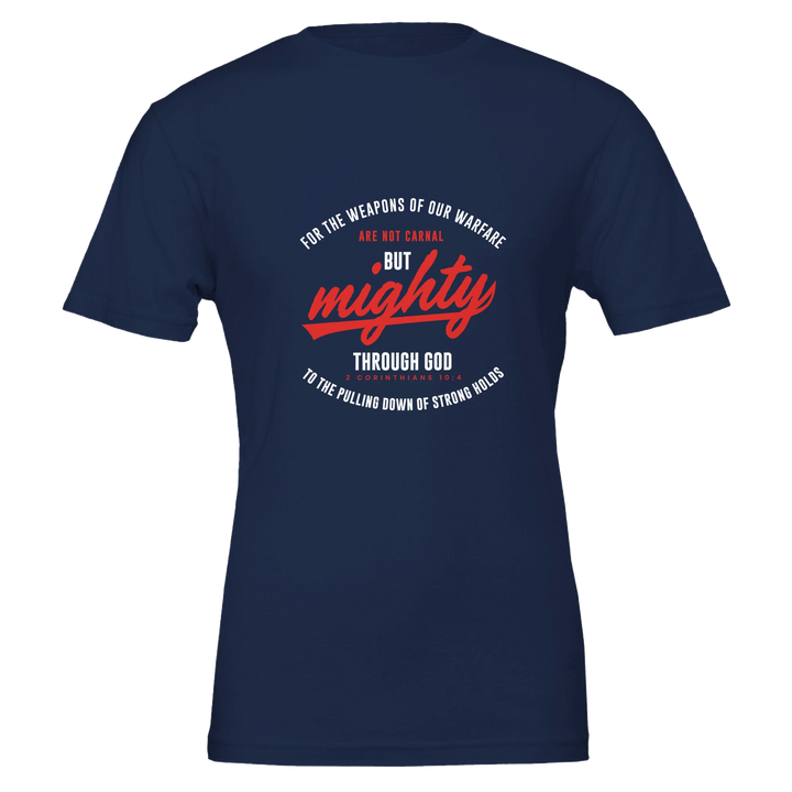 Mighty Through God T-shirt | Kingdom Klothing Christian Tee