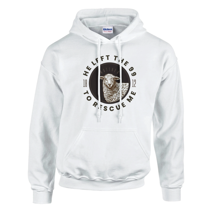 He Left the 99 to Rescue Me Hoodie – Christian Hoodie by Kingdom Klothing