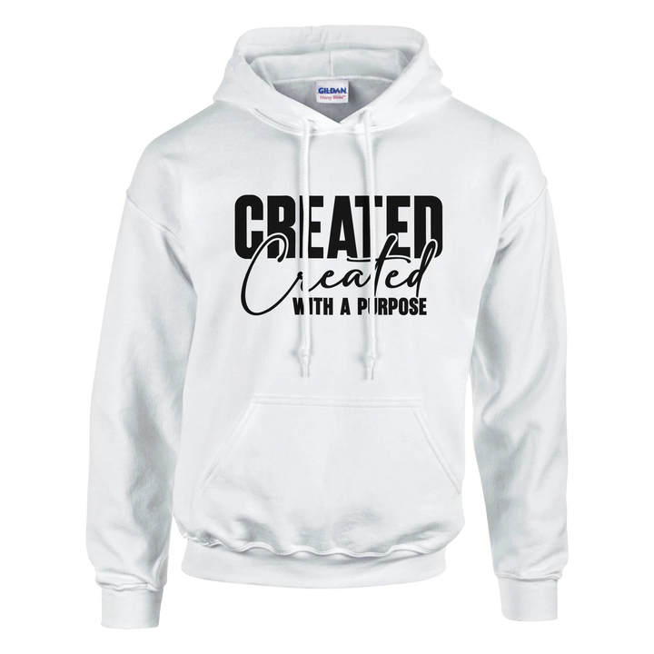 Created with a Purpose Hoodie – Christian Hoodie by Kingdom Klothing | Faith + Identity Apparel