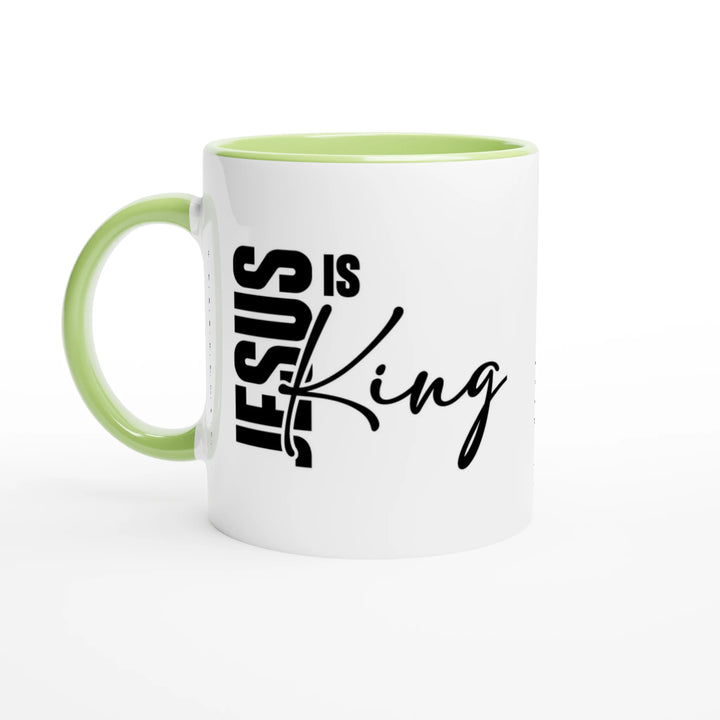 Jesus is King Christian Mug – Bold Faith Statement Mug by Kingdom Klothing