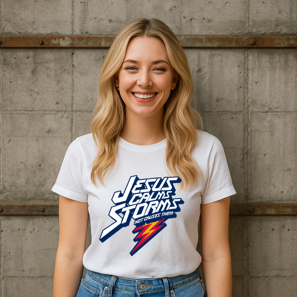 Jesus Calms Storms T-shirt | Kingdom Klothing Christian Tee