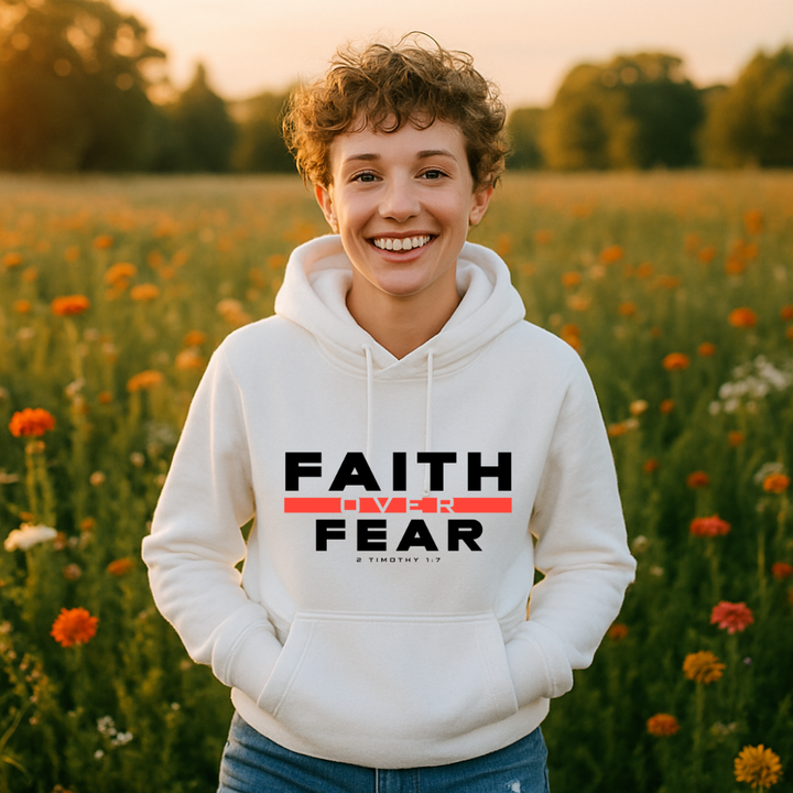 Faith Over Fear Hoodie – Bold Christian Hoodie by Kingdom Klothing