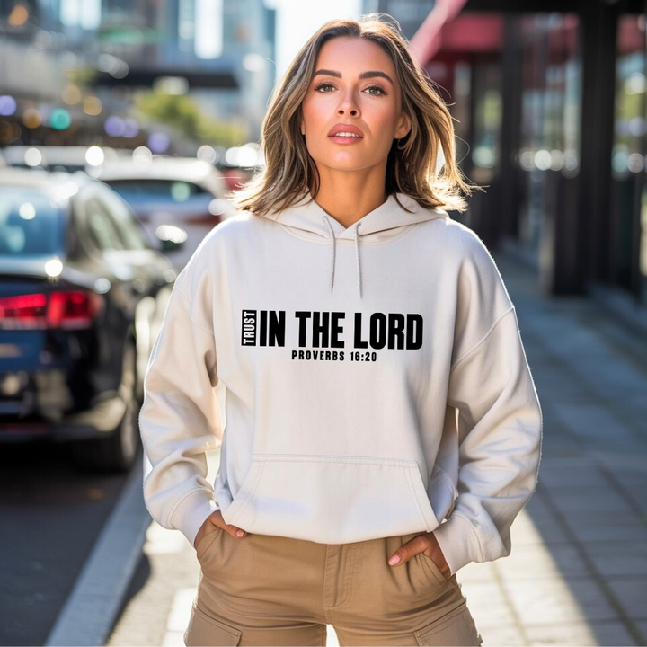 Trust in the Lord Hoodie – Christian Hoodie by Kingdom Klothing | Proverbs 3:5 Apparel