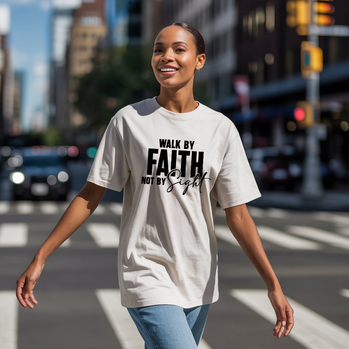 Walk by Faith T-shirt | Kingdom Klothing Christian Apparel