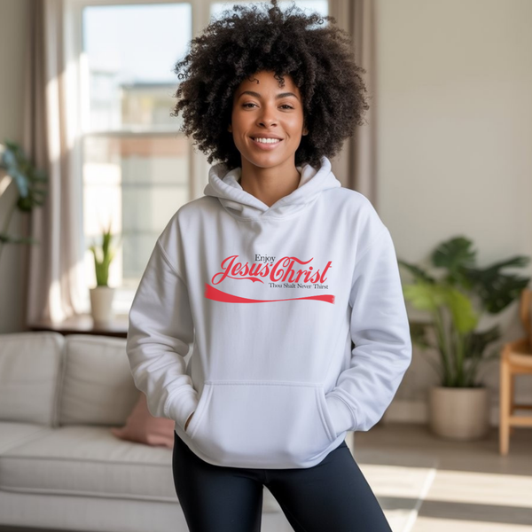 Enjoy Jesus Christ Hoodie – Christian Hoodie by Kingdom Klothing | Thou Shalt Never Thirst