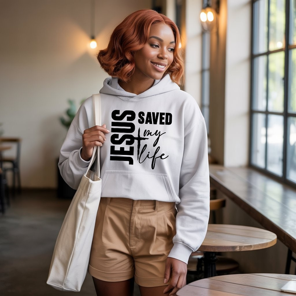 Jesus Saved My Life Hoodie – Christian Testimony Hoodie by Kingdom Klothing