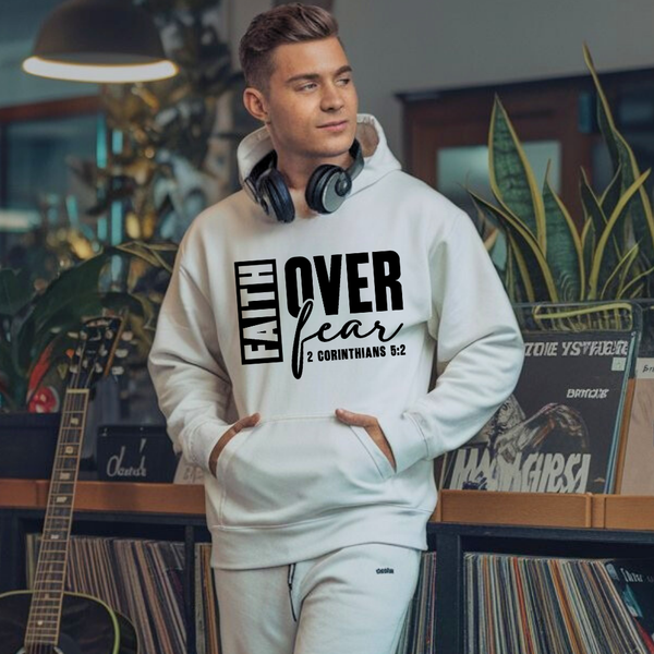 Faith Over Fear Hoodie – Christian Hoodie by Kingdom Klothing | Bold Faith Apparel