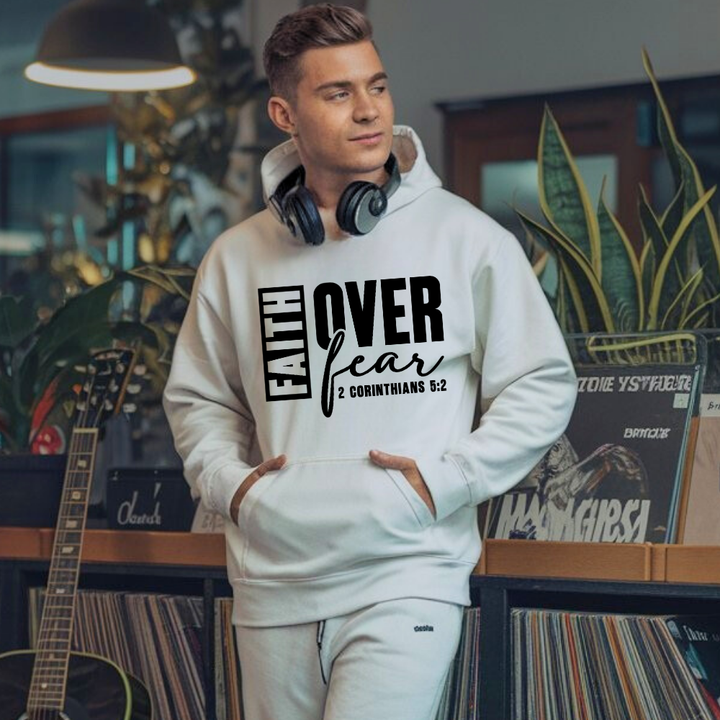 Faith Over Fear Hoodie – Christian Hoodie by Kingdom Klothing | Bold Faith Apparel