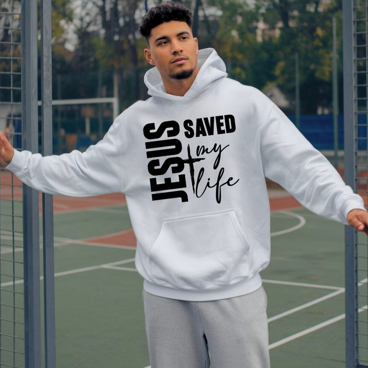 Jesus Saved My Life Hoodie – Christian Testimony Hoodie by Kingdom Klothing