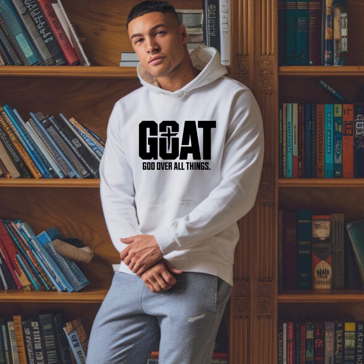 God Over All Things Hoodie – Christian Hoodie by Kingdom Klothing for Unshakable Faith
