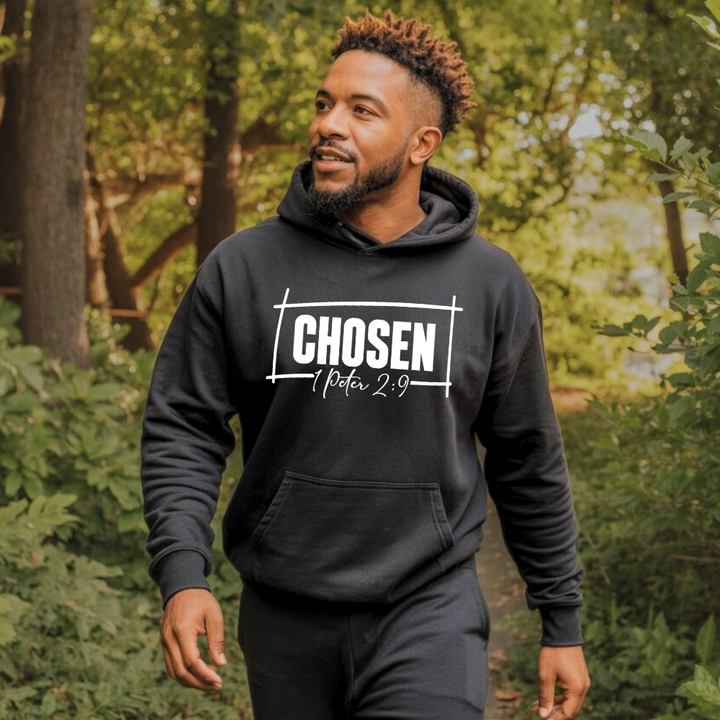 Chosen Hoodie – Christian Hoodie by Kingdom Klothing | Identity & Purpose Apparel