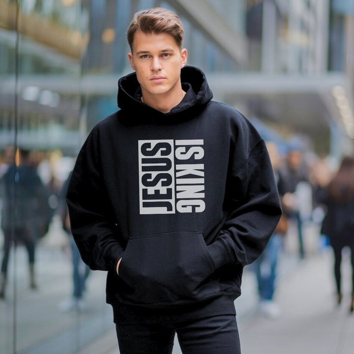 Jesus Is King Hoodie – Bold Christian Hoodie by Kingdom Klothing | Faith Statement Apparel