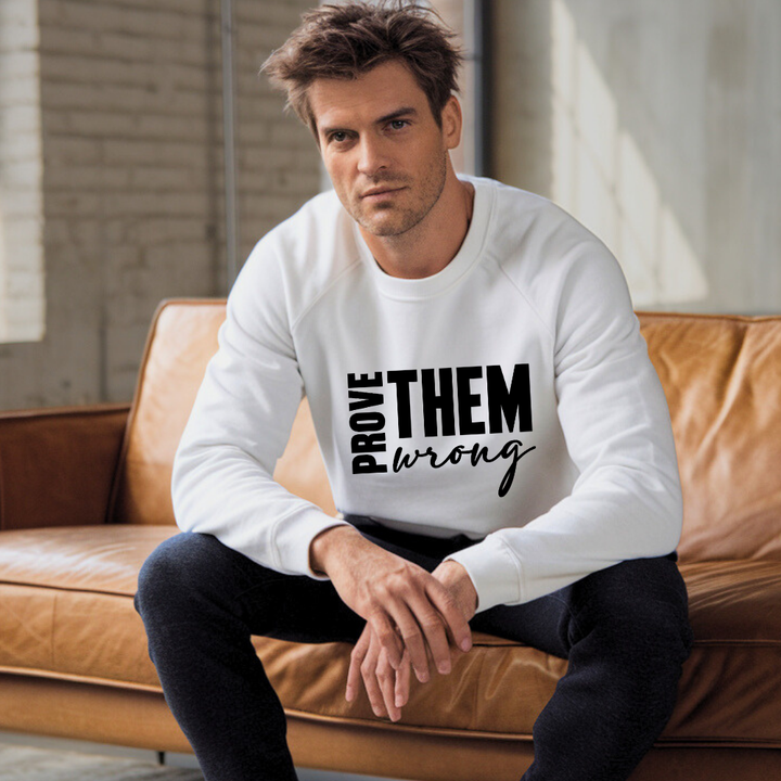 
Prove Them Wrong Sweatshirt – Christian Sweatshirt by Kingdom Klothing | Faith-Driven Motivation Apparel