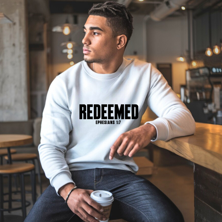 Redeemed Christian Sweatshirt – Bold Faith Statement by Kingdom Klothing
