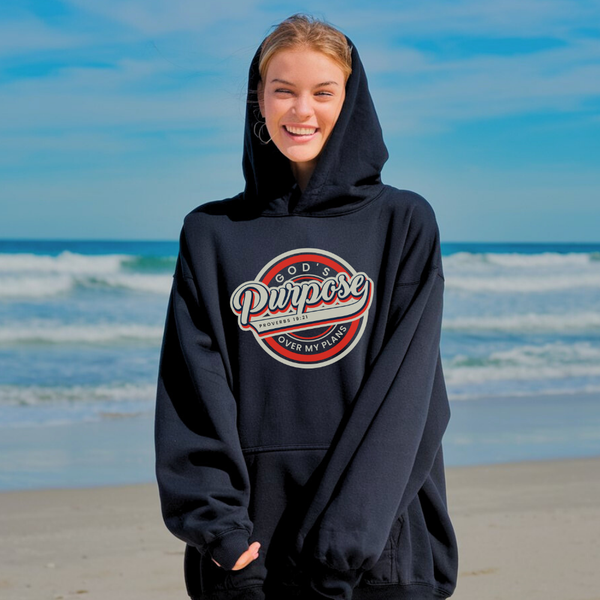 God's Purpose Over My Plans Hoodie – Christian Hoodie by Kingdom Klothing